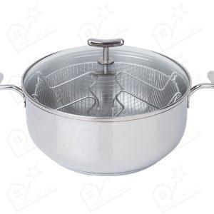 Fritadeira Inox Yumi c/Cesto e Tampa 24cm