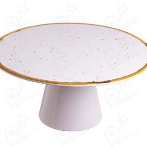 Prato Bolo c/ Pé Melamina Canela 30x16cm Lizotel