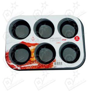 Tabuleiro Anti Aderente 6 Queques Ovar C