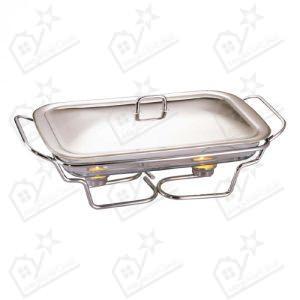 Assadeira Rechaud Rectangular 3L c/Tampa Inox 303