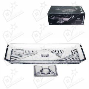 Prato Vidro c/Pé 28x17cm Madlen