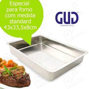 Assadeira Gud Inox 43x33,5x8cm