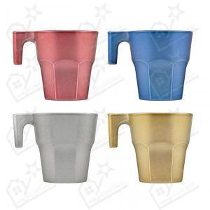 Jogo 4 Chávenas Café Casablanca Pastel